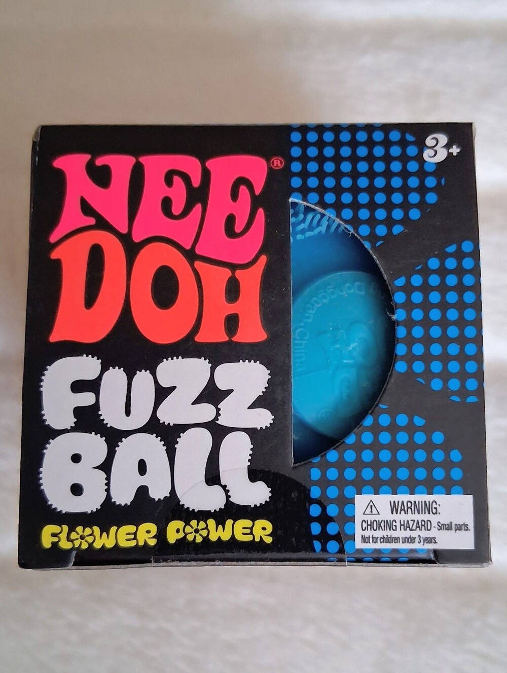 Needoh Flower Power Fuzz Ball 💙BLUE💙
